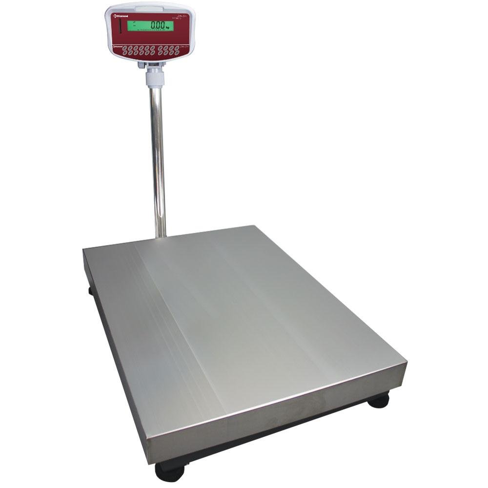 BSC/300-20 | Bascule électronique inox avec colonne, 300Kg x 20g