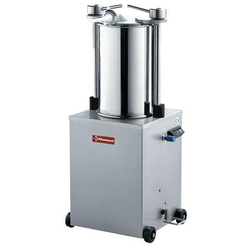 BSH-35C | Hydraulische verticale worstenvuller in R.V.S., 35 liter op wielen