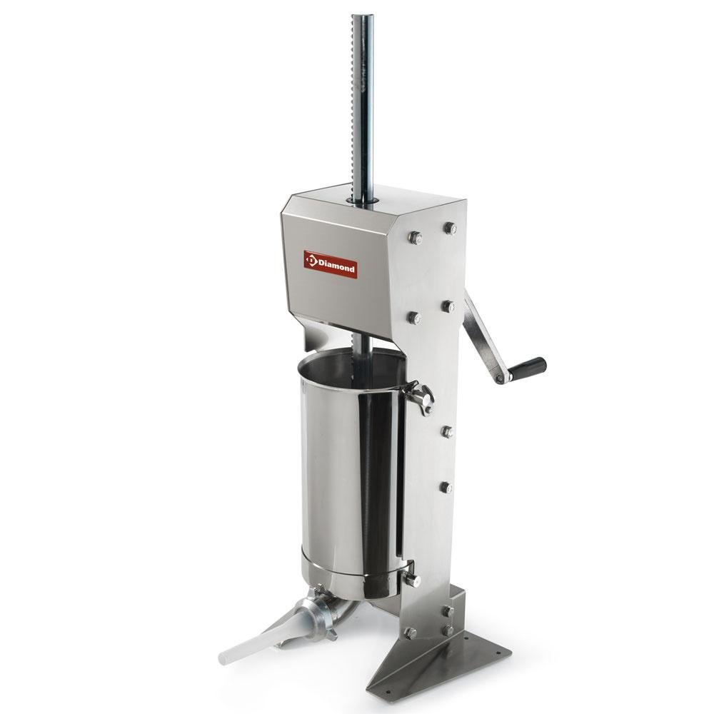 BSM-12V | Verticale manuele worstenvuller in R.V.S., 12 liter