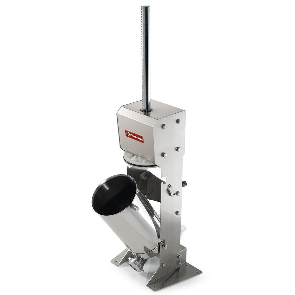 BSM-12V | Verticale manuele worstenvuller in R.V.S., 12 liter