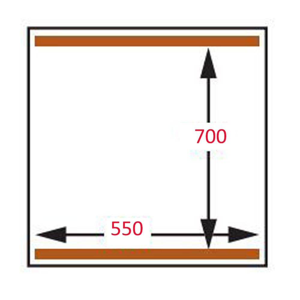 CF-170/S | Machine sous-vide, double chambre 550x700xh235 mm. - 100 m3/h