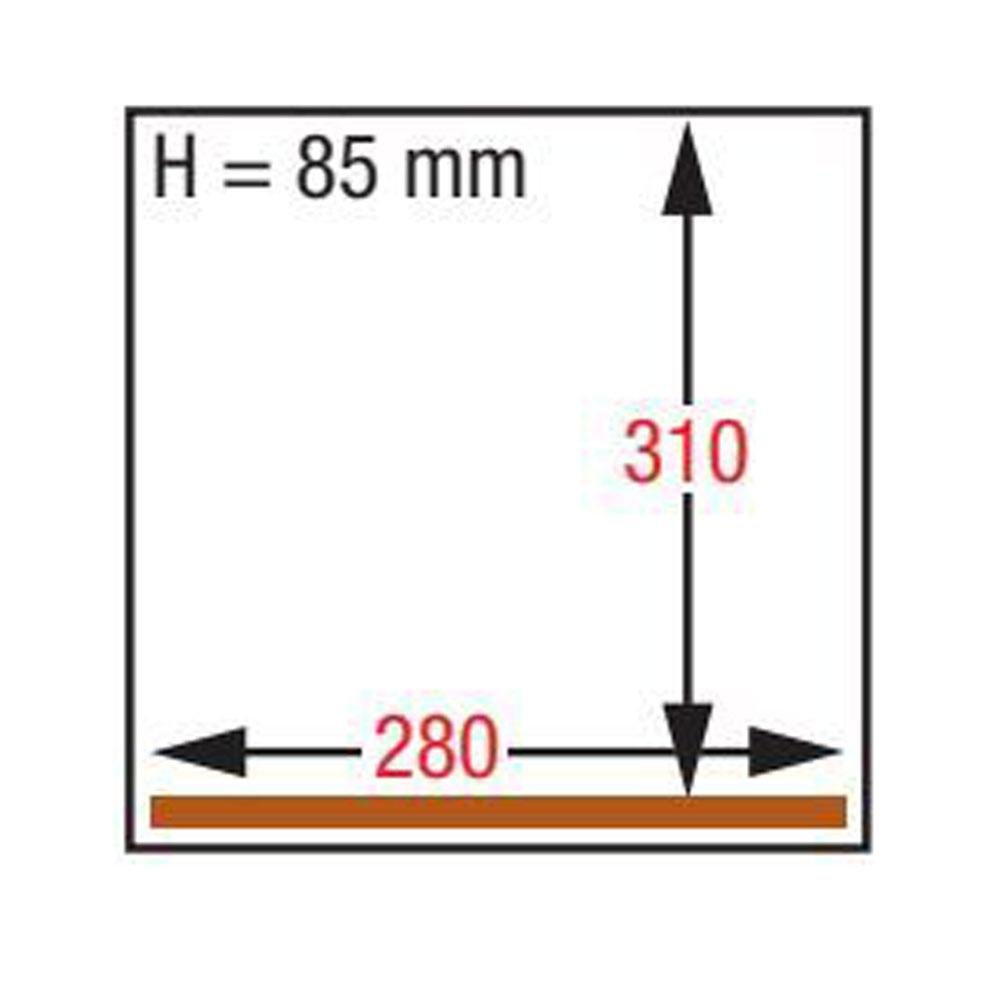 GA-80P/S | Machine sous-vide, cuve inox 280x310xh85