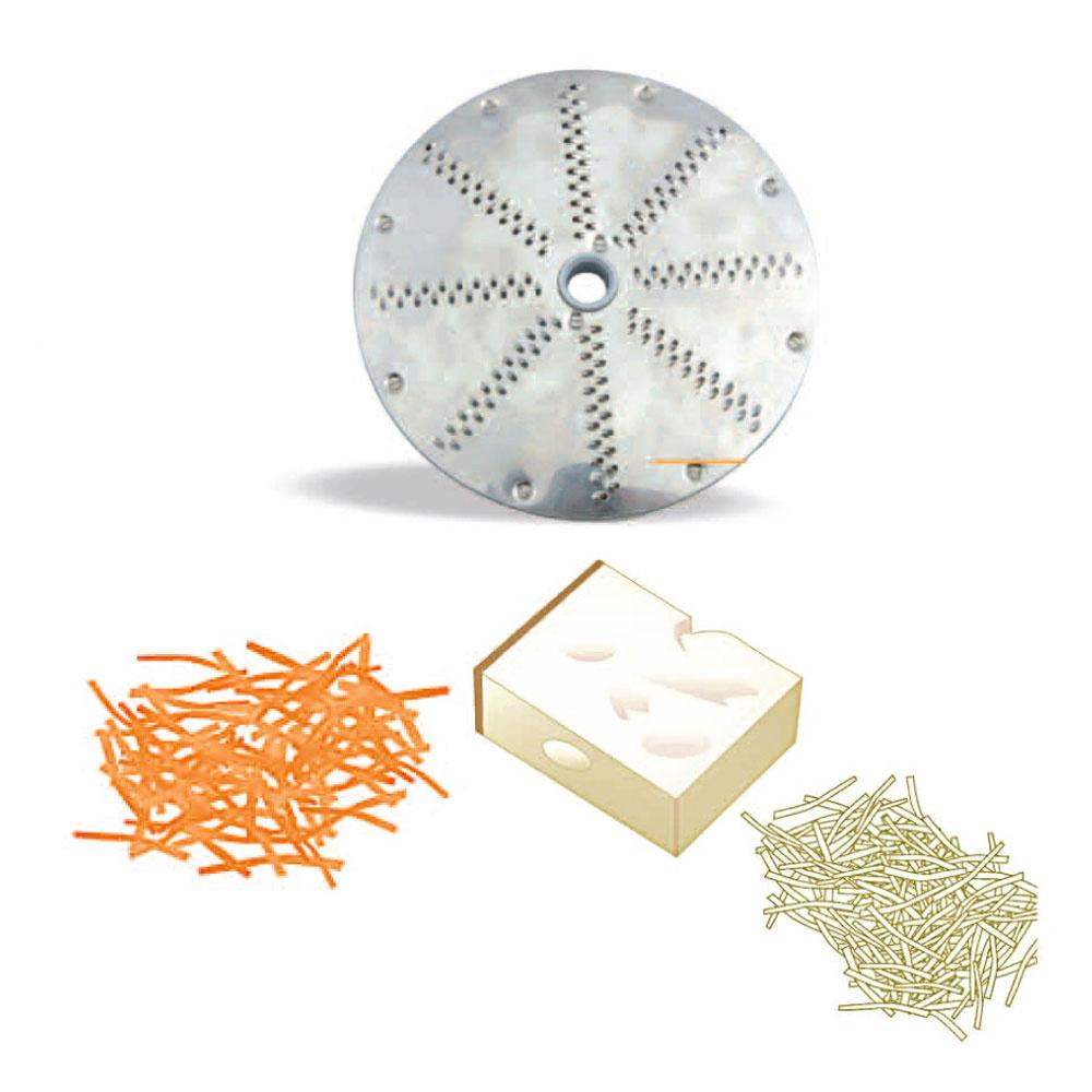 M7/K | Disque râpe mozzarella/fromage 7 mm