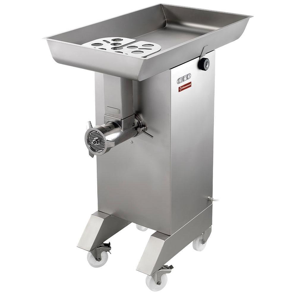 TTGD-32/CB-N | Hakmolen in R.V.S. N° 32, Ø 4.5 mm, 700 kg/h, op wielen