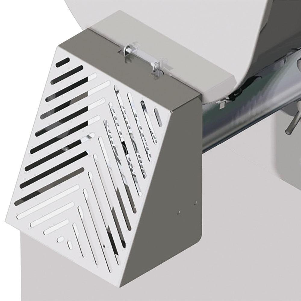 TTGD-42/DC-N | Hakmolen in R.V.S. N° 42, Ø 4.5 mm, 800/1000 kg/h, op wielen