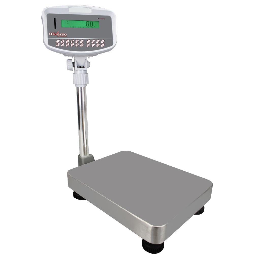 WR-32X1-B | Bascule électronique inox avec colonne, 32Kg x 1g