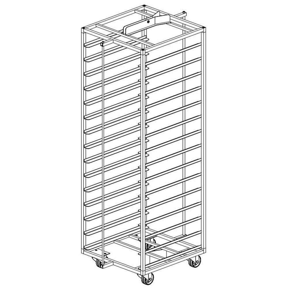 CRM-4 | Chariot inox pour four rotatif .../4E-L & ...4G-F
