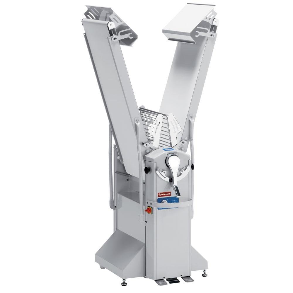 LM/60-120VV | Band-uitroller op voetstuk, 600x1200 mm - Variabele snelheid