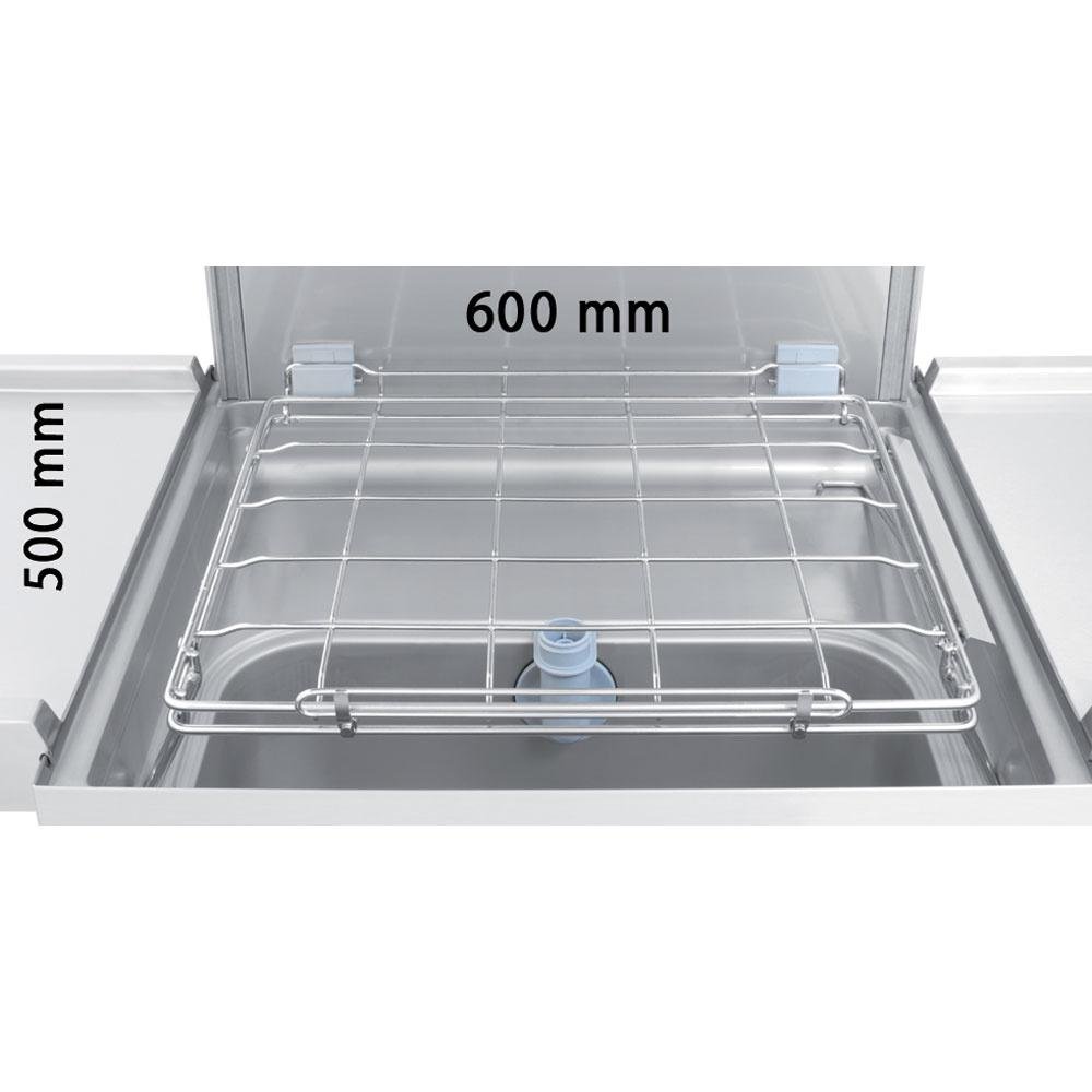 DCR37/6-AC-RC | Lave-vaisselle & batteries a capot, panier 600x500 mm + Adoucisseur en continu + Condenseur-récupérateur de buées