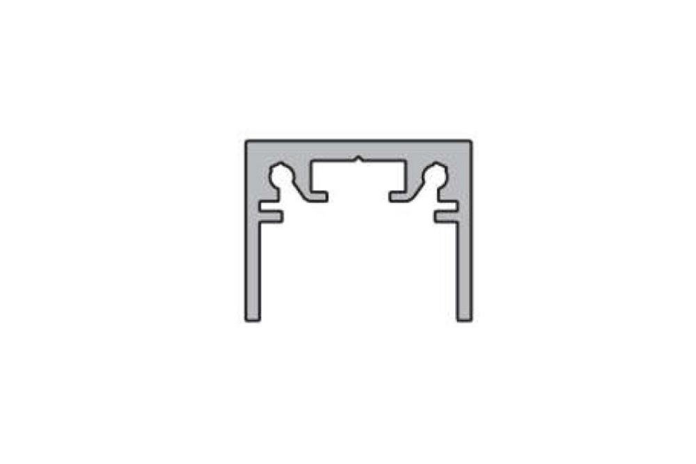 13816.10 | ALUMINIUM LICHTKAPPROFIEL VOOR LED AFWERKING: E6/EV1 - 6MTR/LNG
