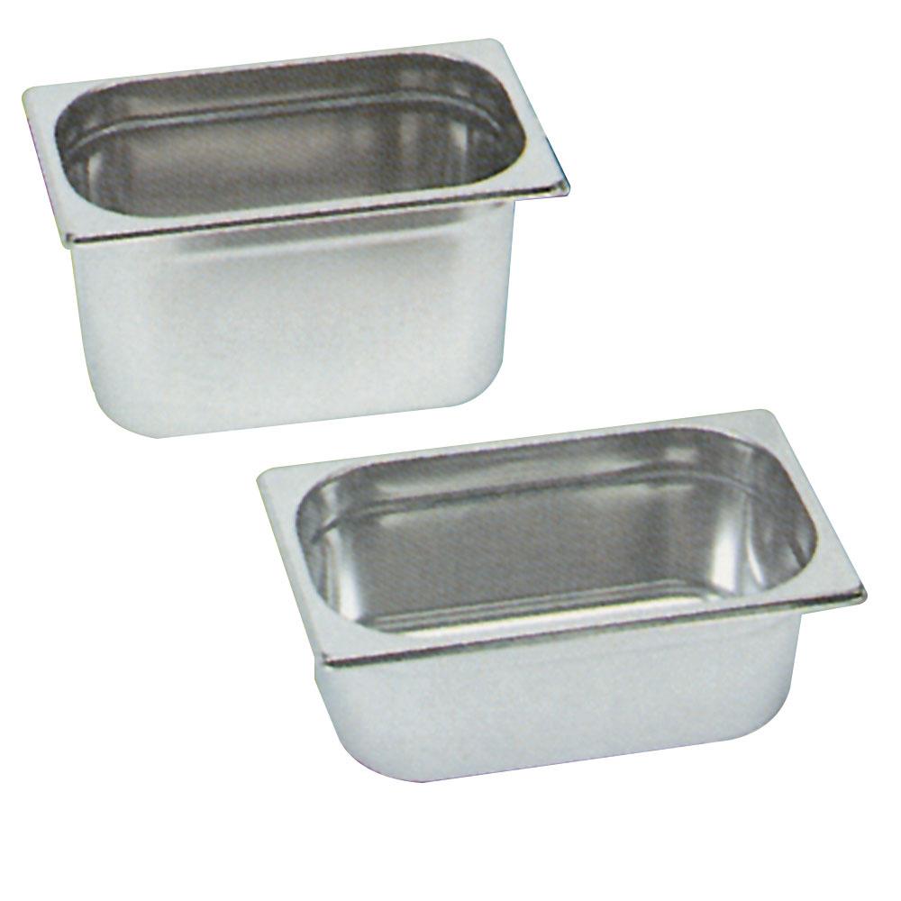 1/4-40 | Bac inox Gastronorm 1/4  h40 mm