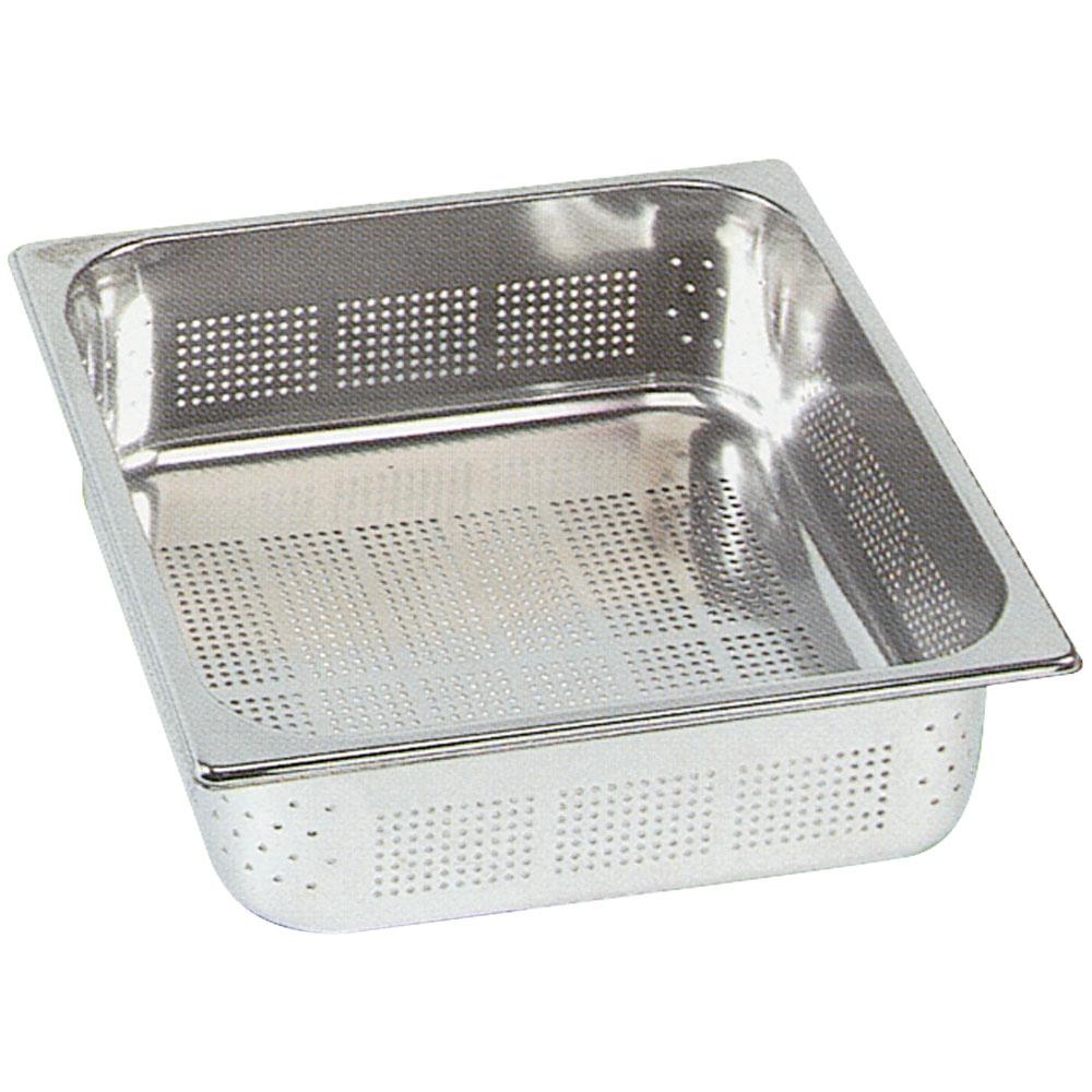 2/3P-65 | Bak in inox geperfor bodem h65mm