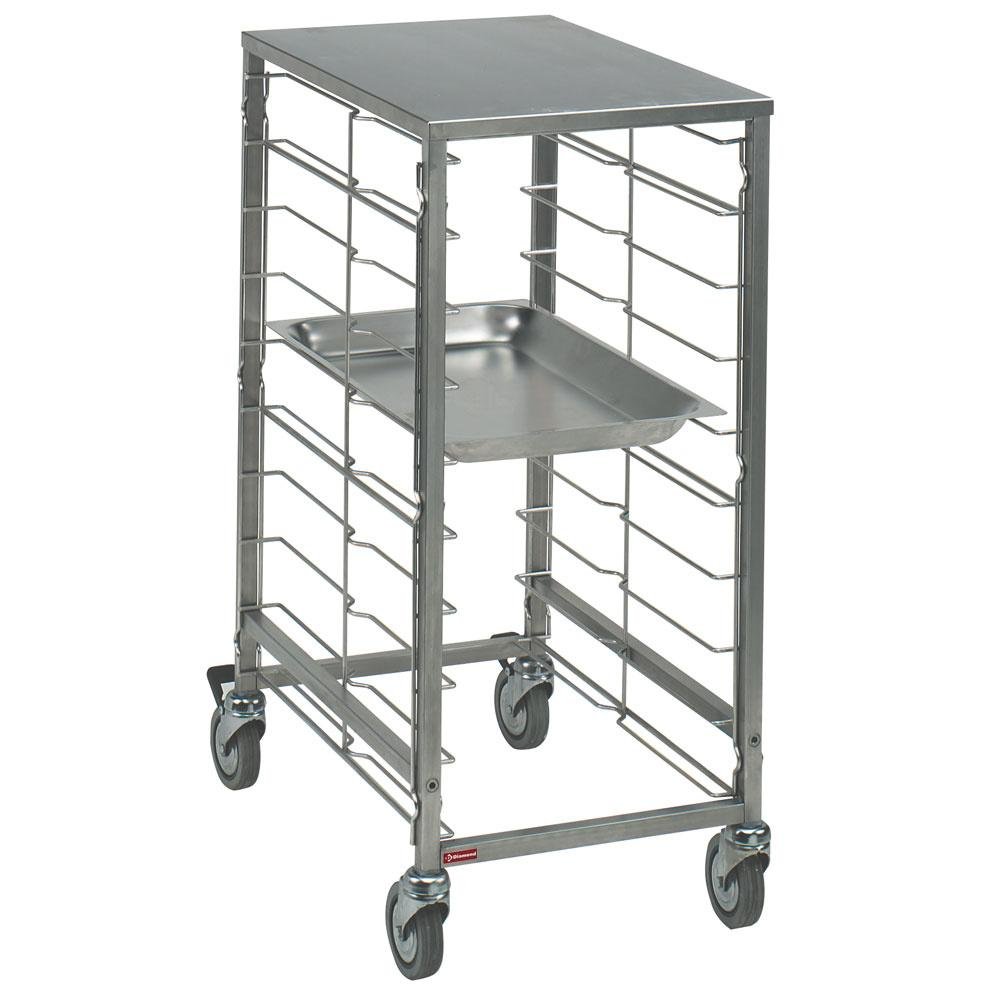 CG17/B | Echelle à platines 7 x GN 1/1, espace 75 mm , avec Top inox