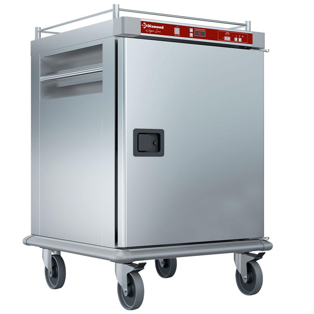 CTH10-EK | Chariot chauffant pour repas, 10 GN 2/1, humidification contrôlée