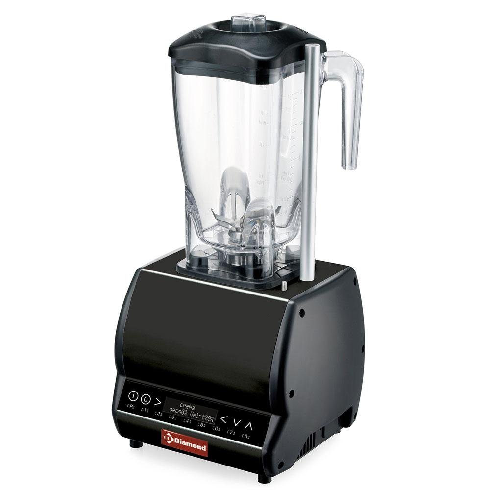 BARMIX/W-DB | Mixer professionnel, verre carré 2 Lit , variateur vitesse, programmable