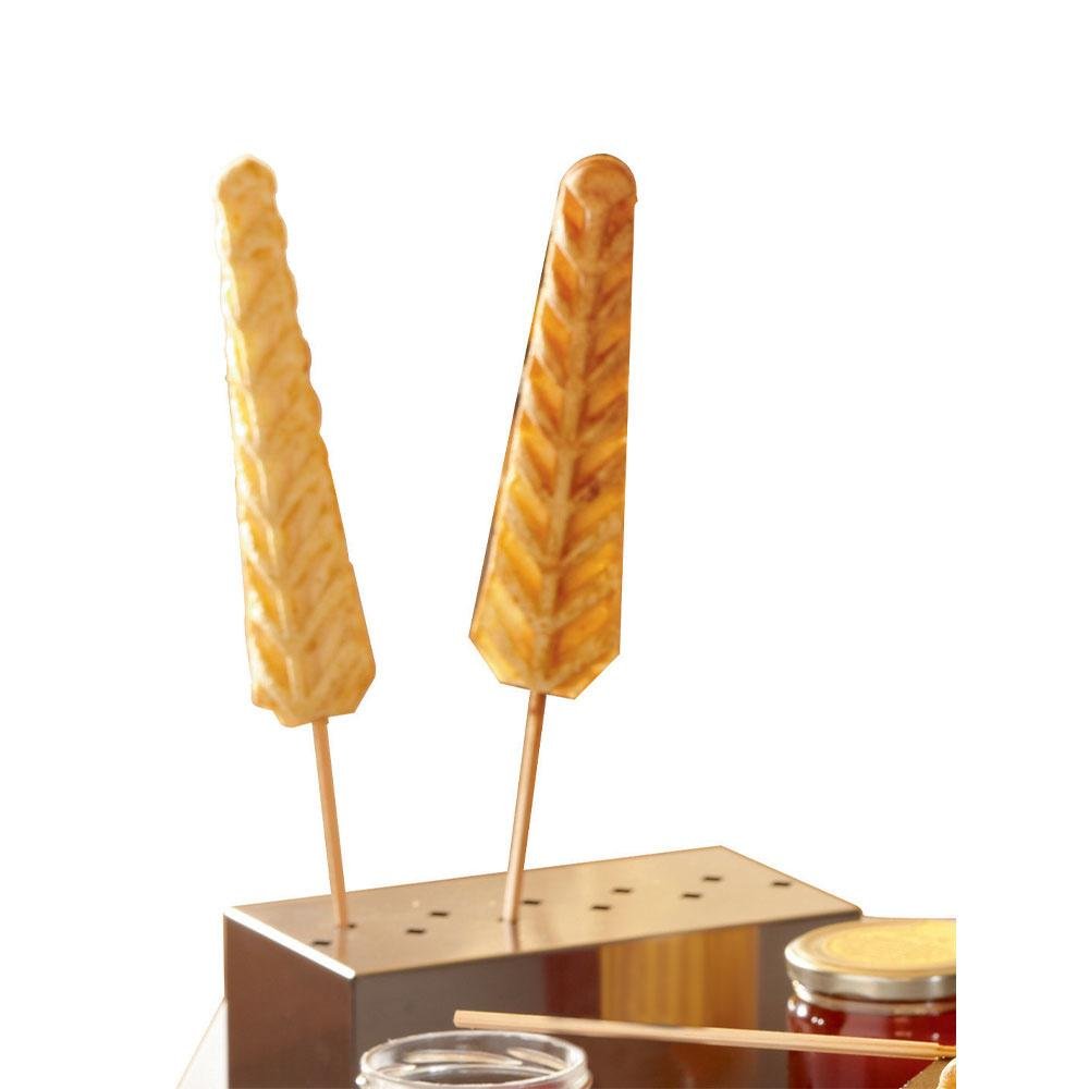 GE-PRE | Rvs dienblad voor wafels op staaf