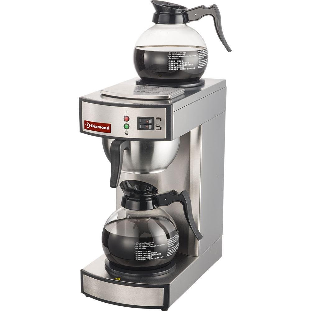 PCF-S2/F | Koffiepercolator - 1 groep + 2 verwarmplaten - Halfautomatisch