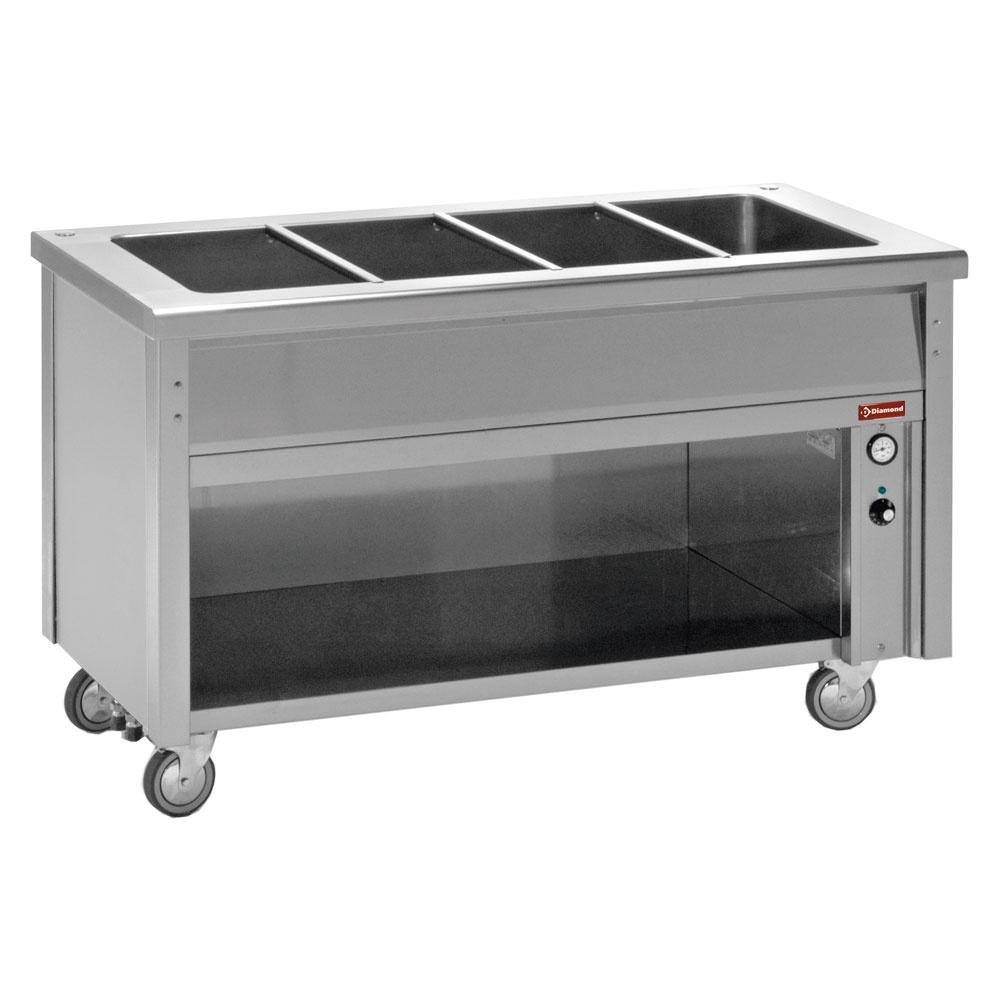 BT12 | Bain-marie element op open kast 3 GN 1/1