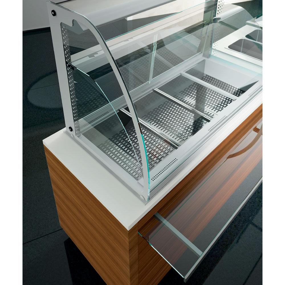 DPA/CVV15 | Elément vitrine chauffante, humidifiée et ventilée 4x GN 1/1