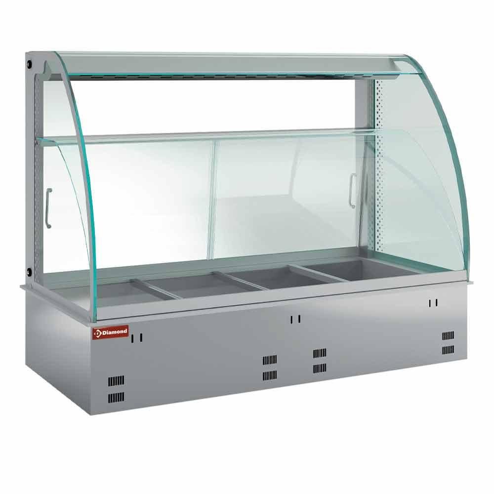 DPA/CVV18 | Elément vitrine chauffante, humidifiée et ventilée 5x GN 1/1