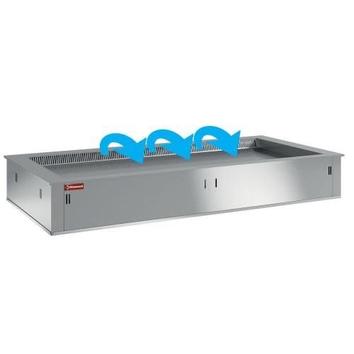 DPA/TRV15-S | Elément top réfrigéré, ventilé, 4x GN 1/1 (sans unité hermétique)