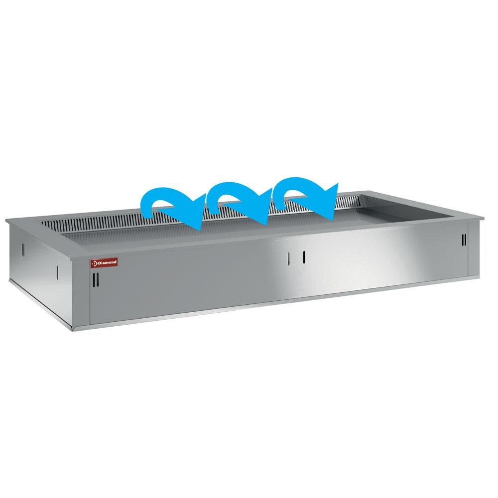 DPA/TRV18-S | Elément top réfrigéré, ventilé, 5x GN 1/1 (sans unité hermétique)
