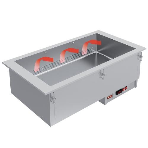 IN/BX08-PSC | Elément bain-marie 2 GN 1/1  - à sec - ventilé