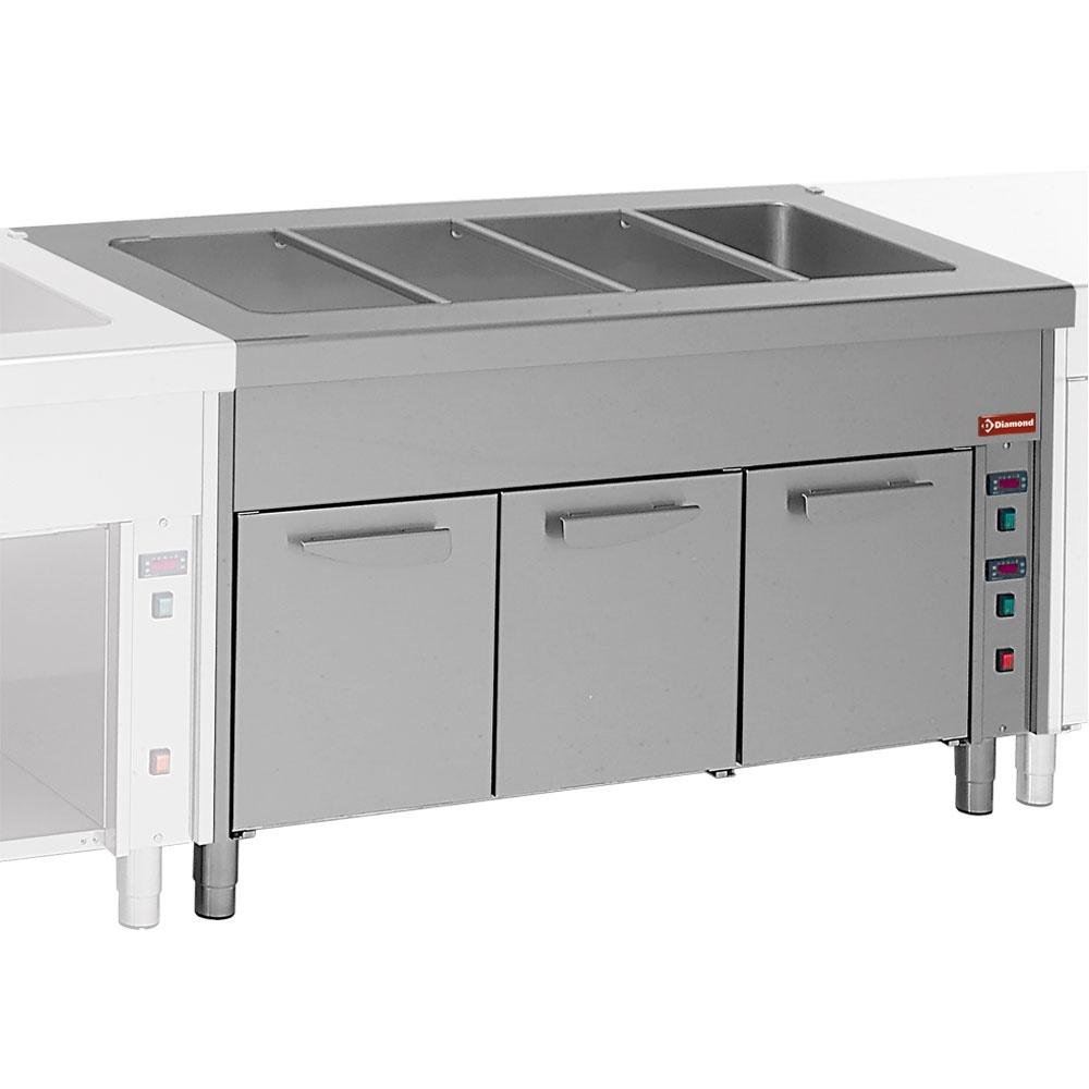 S80/BC15 | Elément bain-marie sur armoire chauffante 4x GN 1/1