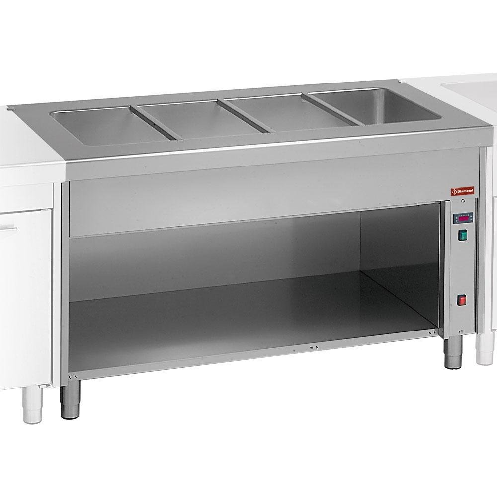 S80/BT12 | Elément bain-marie sur meuble ouvert 3x GN 1/1