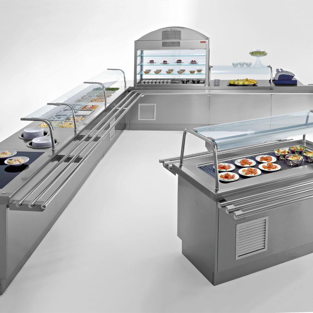 S80/BT12 | Elément bain-marie sur meuble ouvert 3x GN 1/1