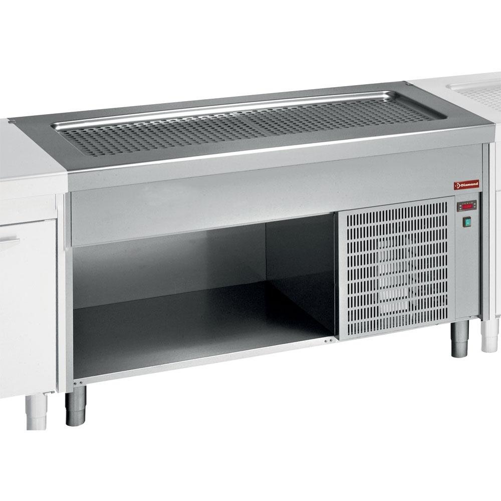 S80/RPT23-R2 | Elément top réfrigeré sur meuble ouvert 6x GN1/1