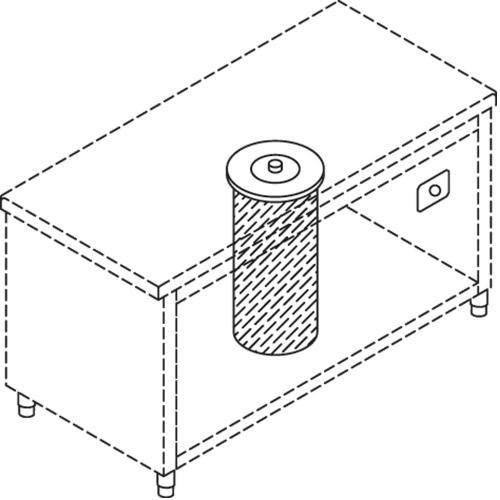 S80/SAN | Elévateur neutre pour assiettes, capacité 50-60 diam.190 - 260 mm