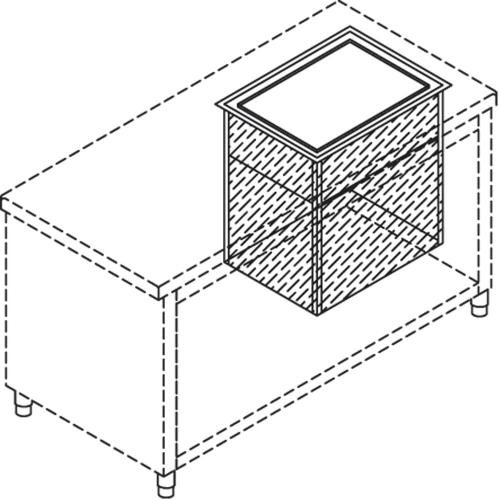 S80/SPN | Silo neutre pour paniers lave-vaisselle 500x500 mm