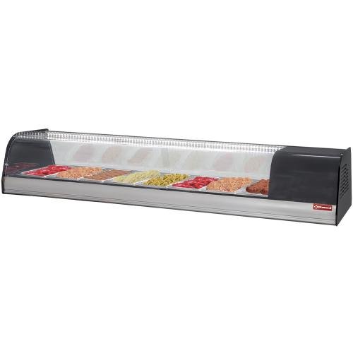 TR8-TP/R6 | Vitrine à tapas réfrigérée, 8x GN 1/3 - 40 mm (inclus)