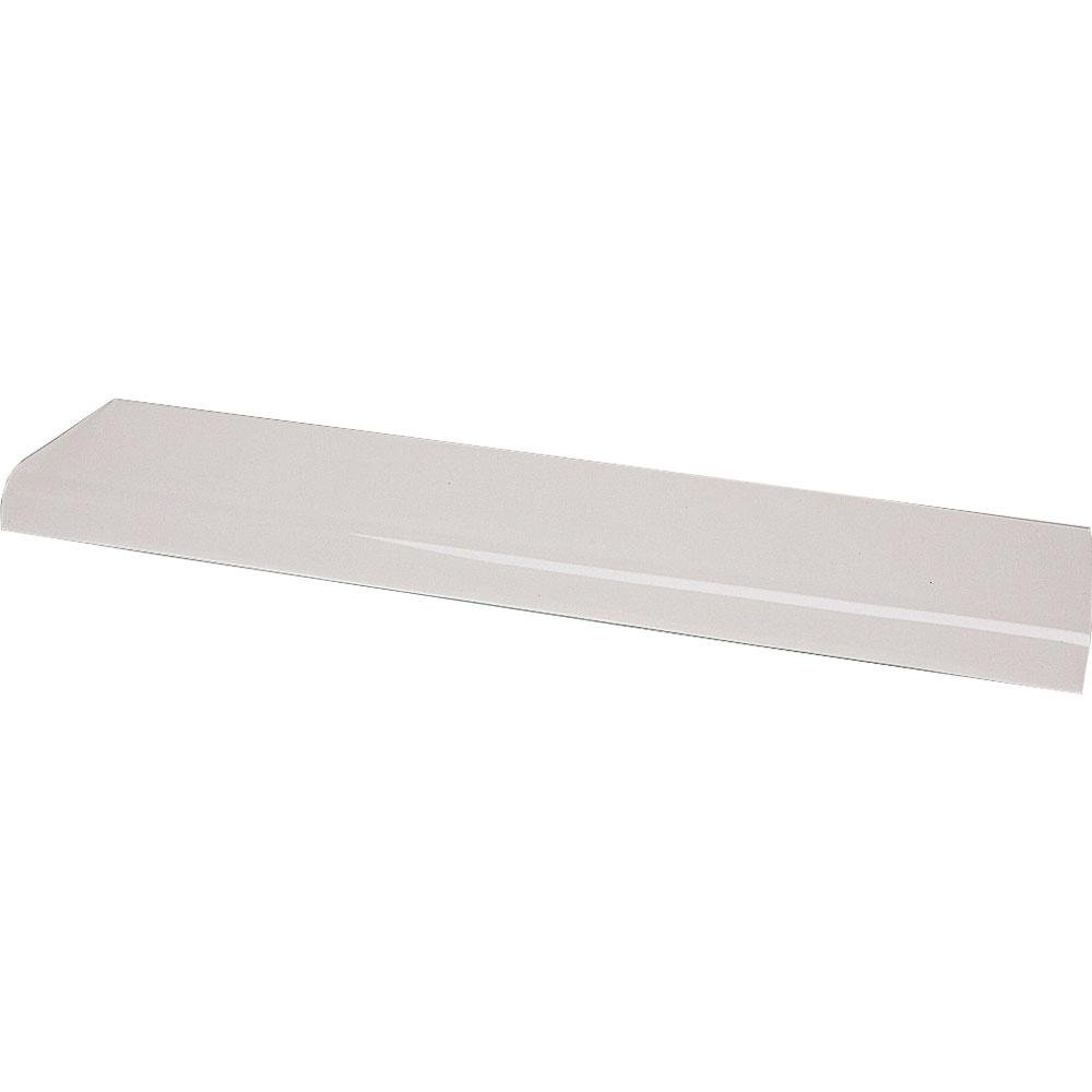 V212 | Bovenste schap gebogen bovenbouw "centraal eiland", in gehard glas.