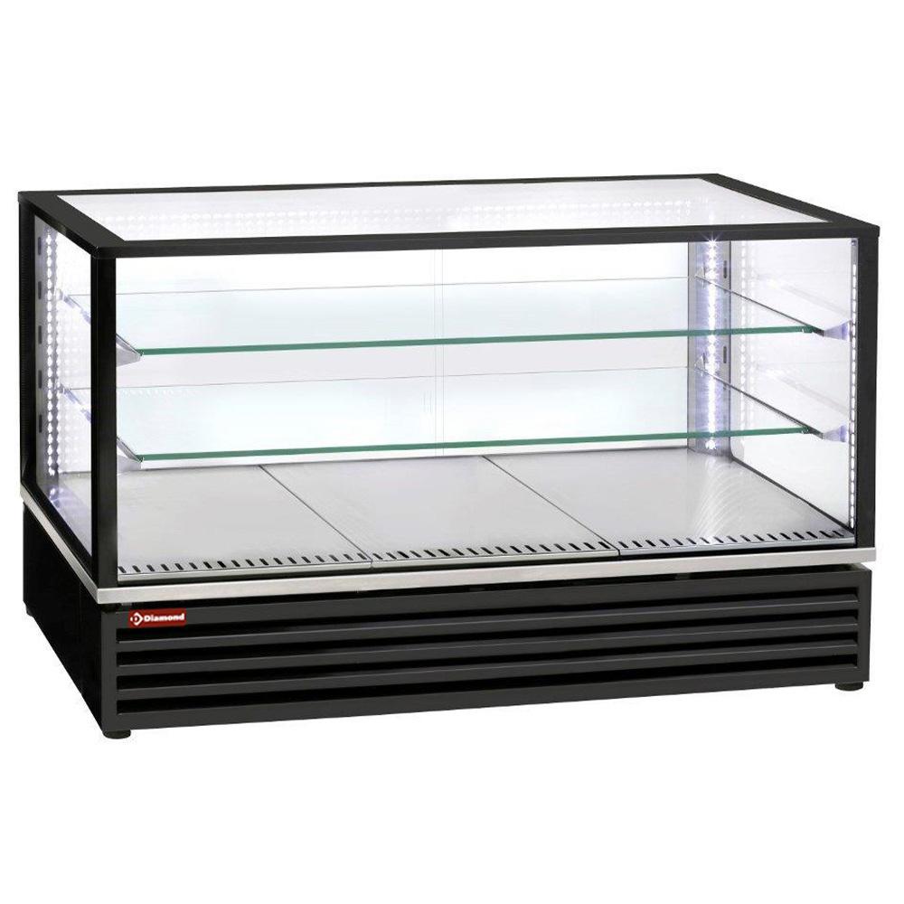 VRDG-B1-R2 | Vitrine réfrigérée EN ou GN, ventilée, 3 niv., NOIRE
