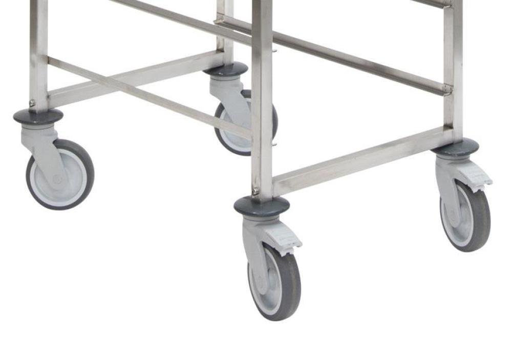 CRT-0310-000 | RVS REGAALWAGEN BAKERY - 600X400MM 10 NIVEAUS - TYPE T - IN: 400MM (ABS)