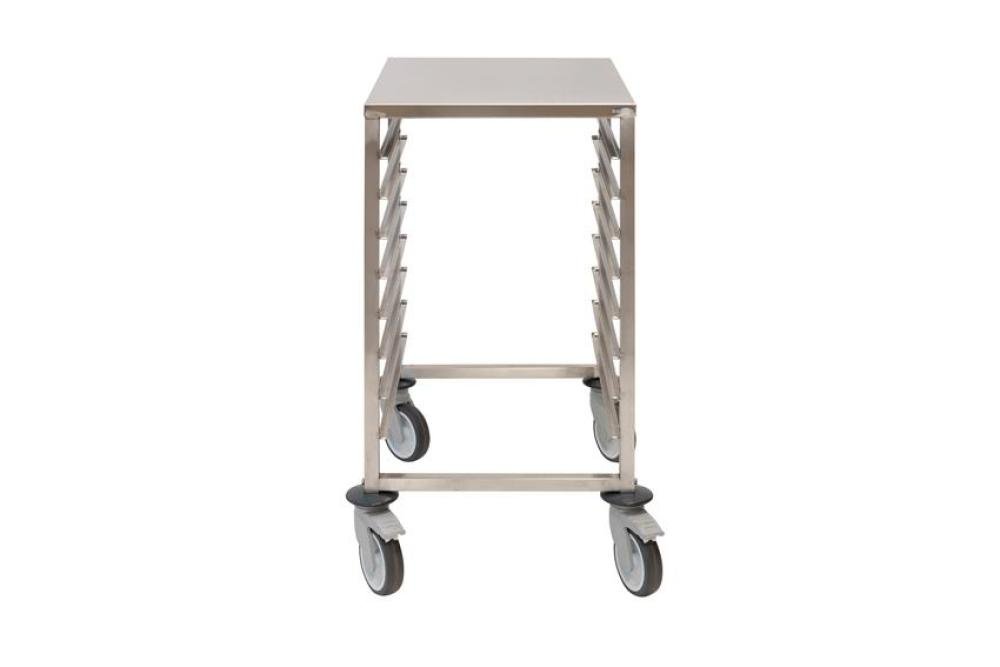 CRT-0301-000 | RVS REGAALWAGEN BAKERY - 600X400MM 8 NIVEAUS - TYPE T - IN: 400MM (ABS)