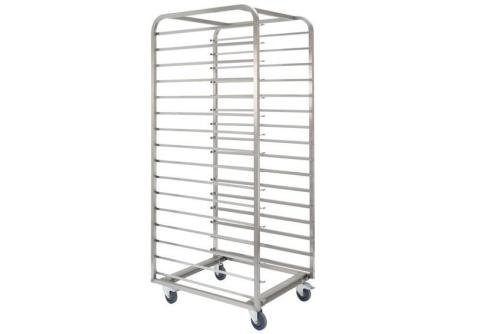 CRT-2660-000 | RVS REGAALWAGEN BAKERY - 800X600MM 16 NIVEAUS - TYPE H - IN: 600MM
