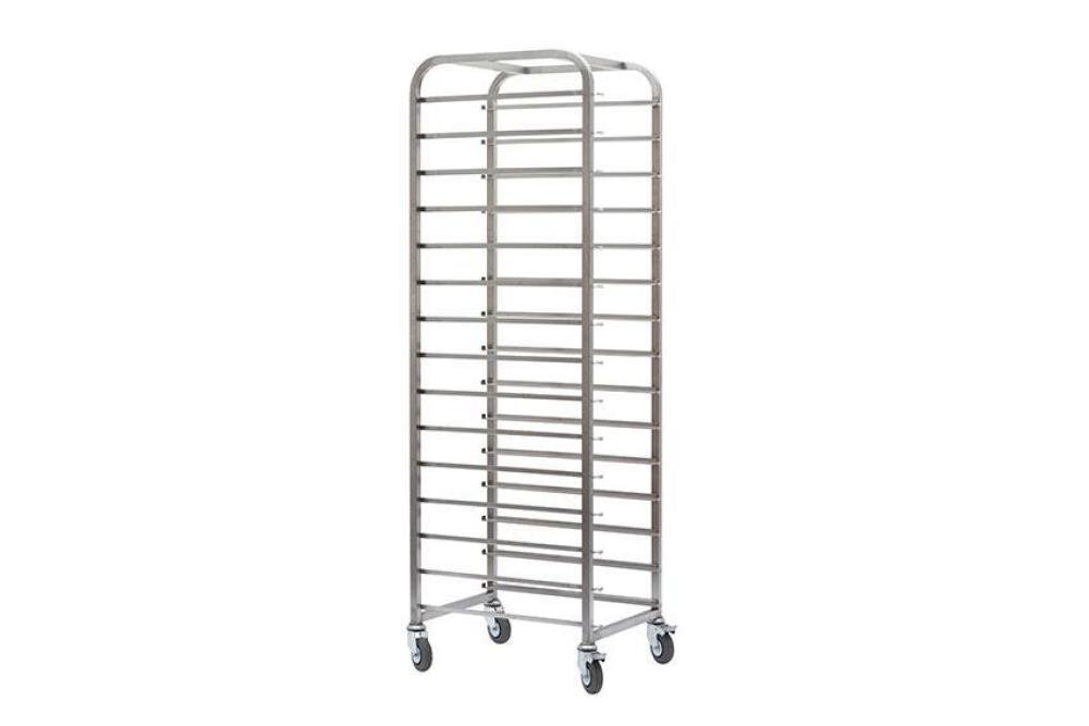 CRT-2350-000 | RVS REGAALWAGEN BAKERY - 600X400MM 15 NIVEAUS - TYPE H - IN: 400MM
