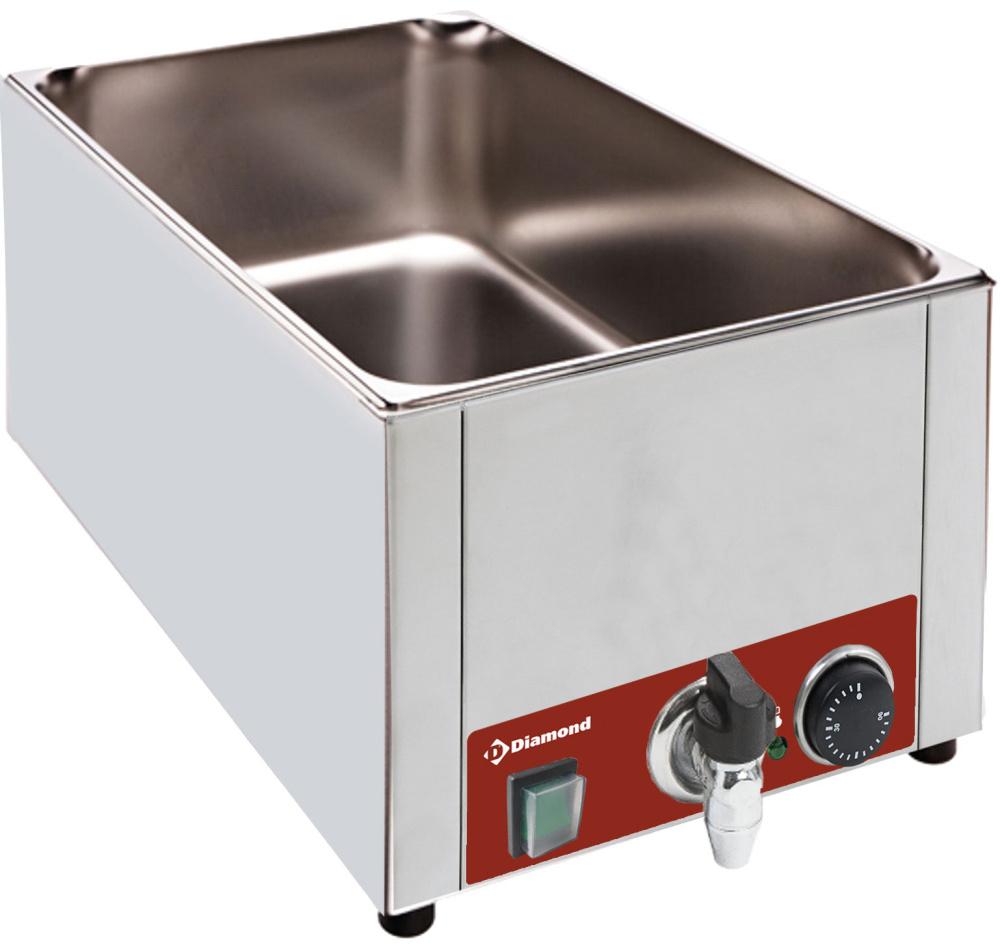 BMZR/XS | Elektrische bain-marie tafelmodel GN 1/1 - 150 mm + kraan