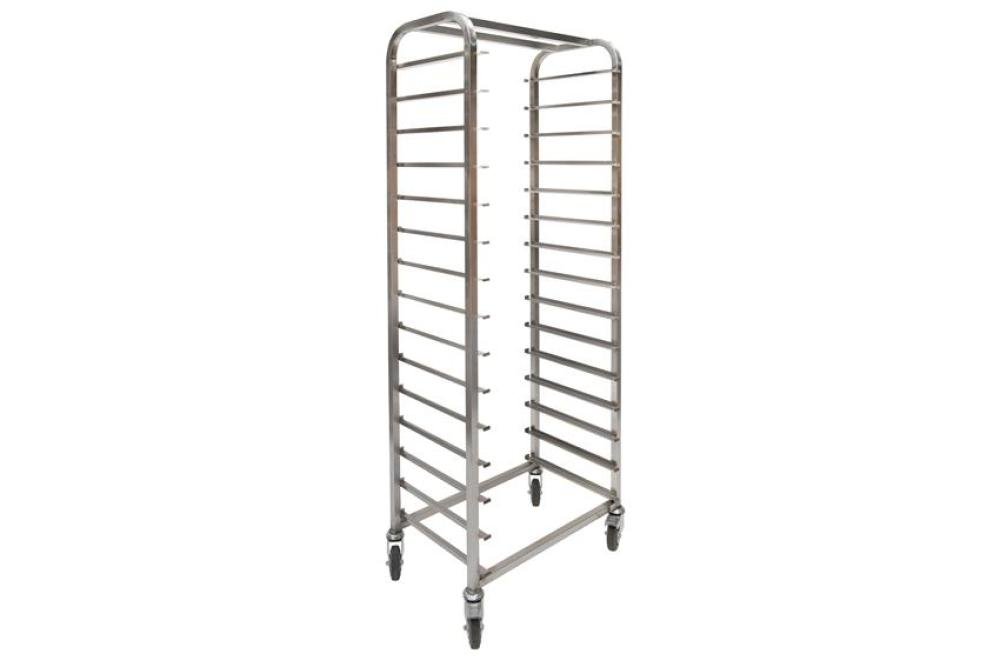 CRT-2351-000 | CHARIOT INOX BAKERY 600X400MM 15 NIVEAUX - TYPE H - ENTR: 600MM