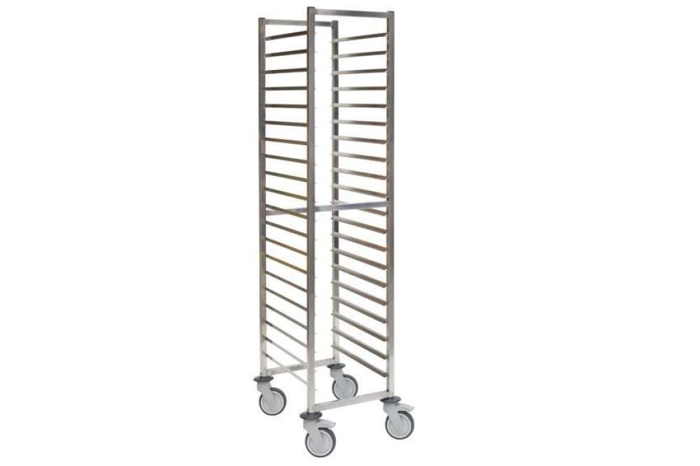 CRT-1120-000 | RVS REGAALWAGEN GASTRO - 530X325MM 20 NIVEAUS - TYPE T - IN: 325MM