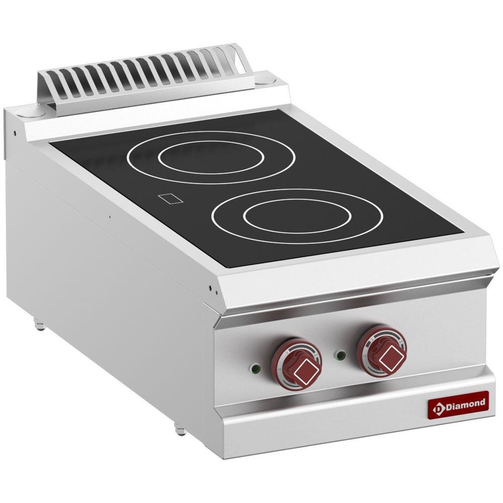 E7/2VC4T-N | Cuisinière électrique vitrocéramique 2 zones -Top-