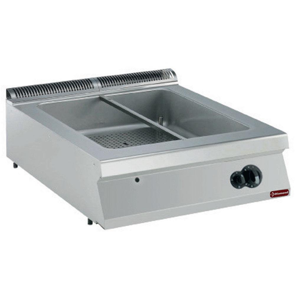G22/BM8T-N | Bain-marie gaz, 8 GN 1/3 h150 mm -TOP-