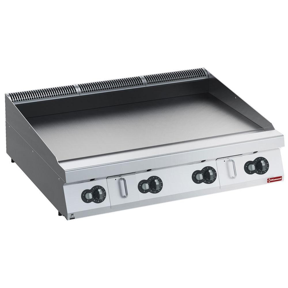 G22/PLNC12-HP | Bakplaat op gas, HP, vlak, nitro chroom -TOP-