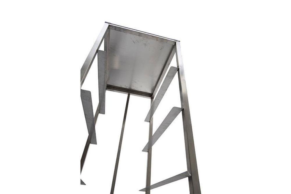 CRT-1301-000 | RVS REGAALWAGEN BAKERY - 600X400MM 7 NIVEAUS - TYPE T - IN: 400MM