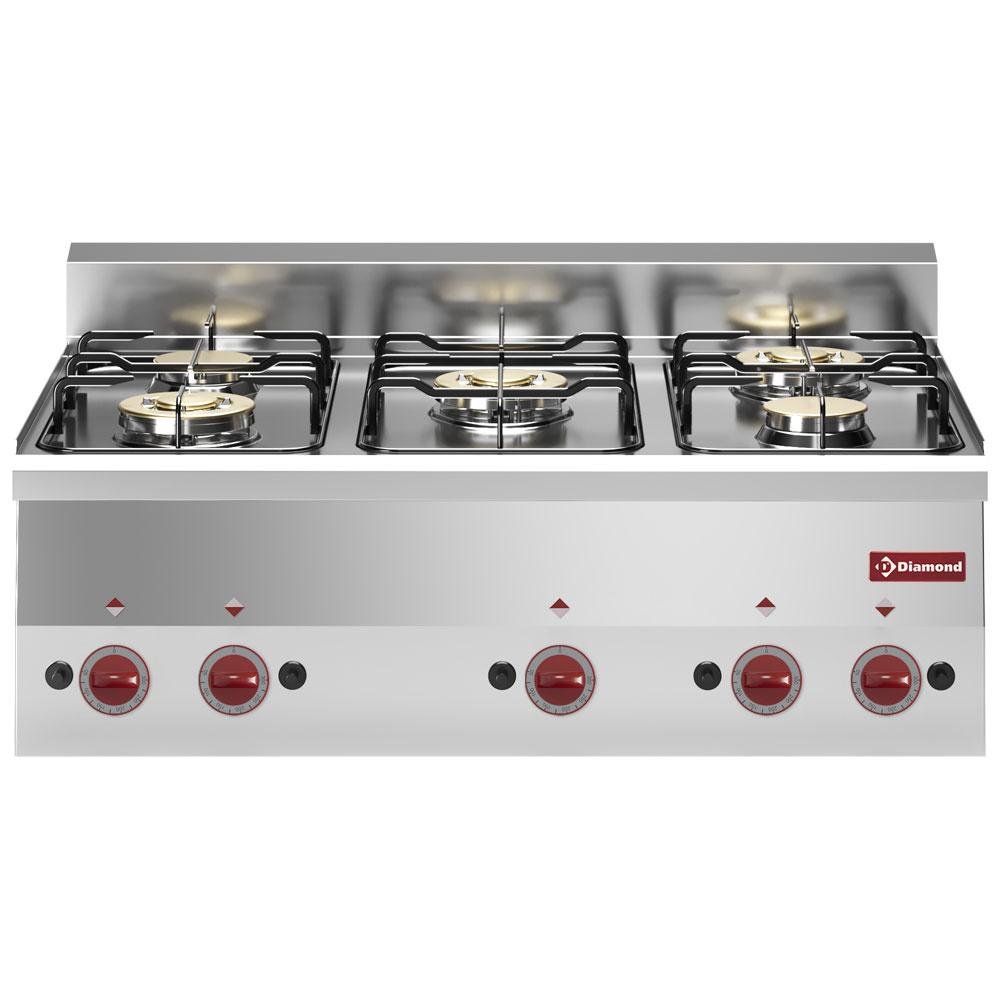 G60/5F9T-N | Cuisinière 5 feux gaz -Top-