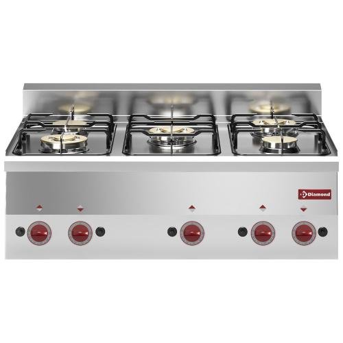 G60/5F9T-N | Cuisinière 5 feux gaz -Top-