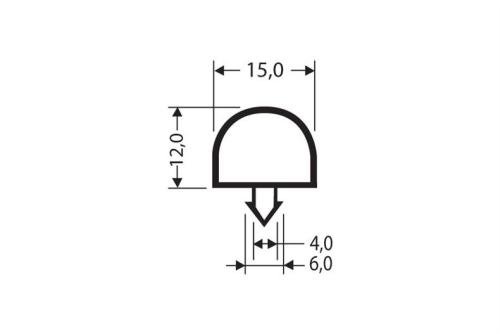 JPC-0100-020 | INDRUKPROFIEL 2,55MTR/LNG